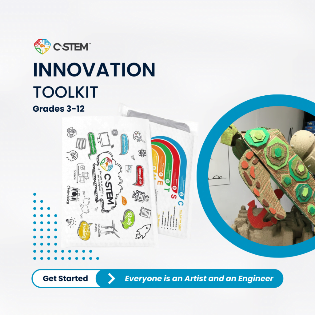 C-STEM Innovation Toolkit for grades 3-12: STEM education in science, technology, engineering, math, and art.